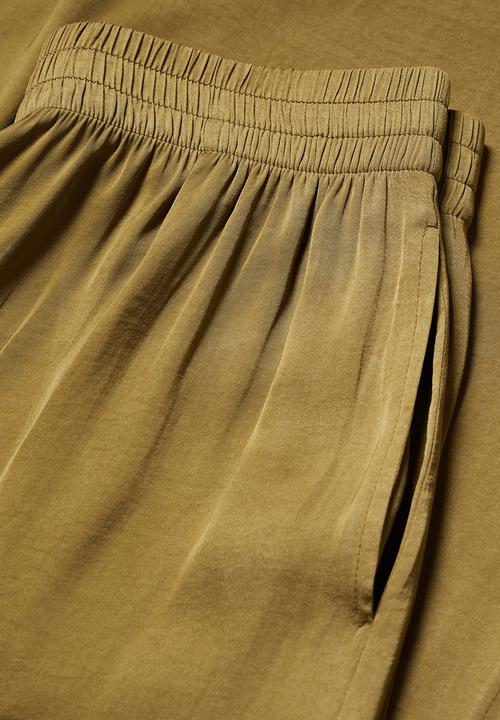 MANGO - Trousers moon - dark green