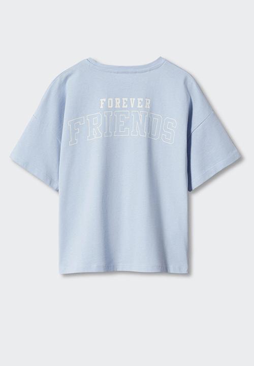 MANGO - T-shirt forever - sky-blue