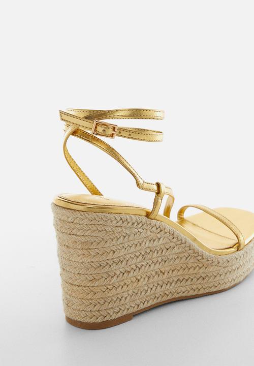 MANGO - Ficus heel - gold