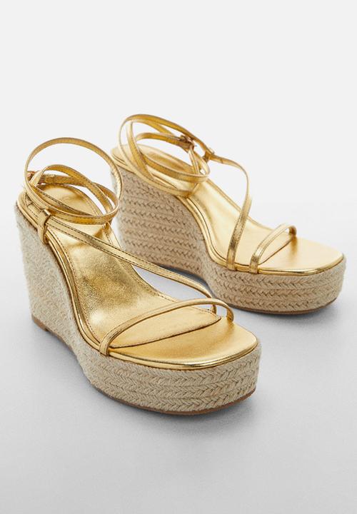 MANGO - Ficus heel - gold