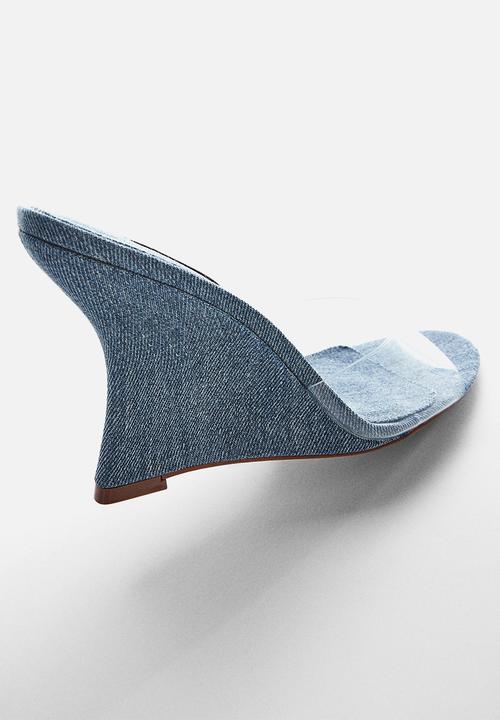 MANGO - Rio heel - open blue