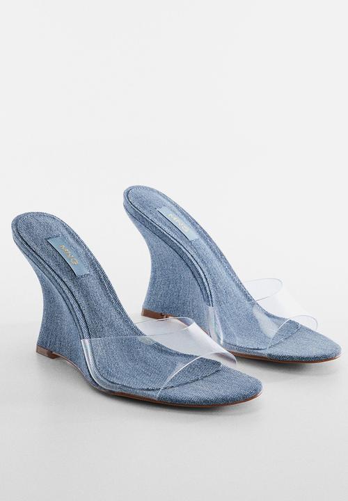 MANGO - Rio heel - open blue