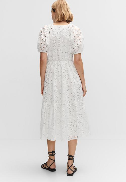 MANGO - Dress romi - white