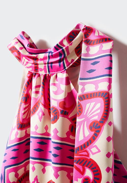 MANGO - Dress pinkie - bright pink