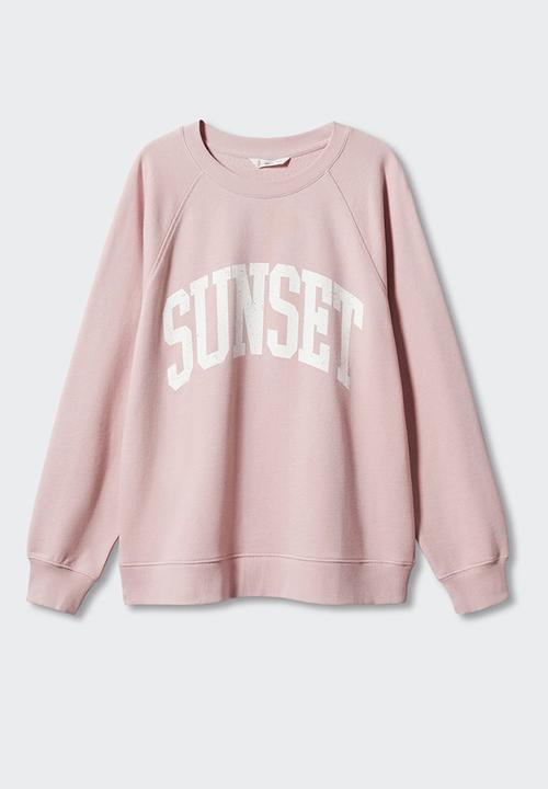 MANGO - Sweatshirt sunset - ligth pink
