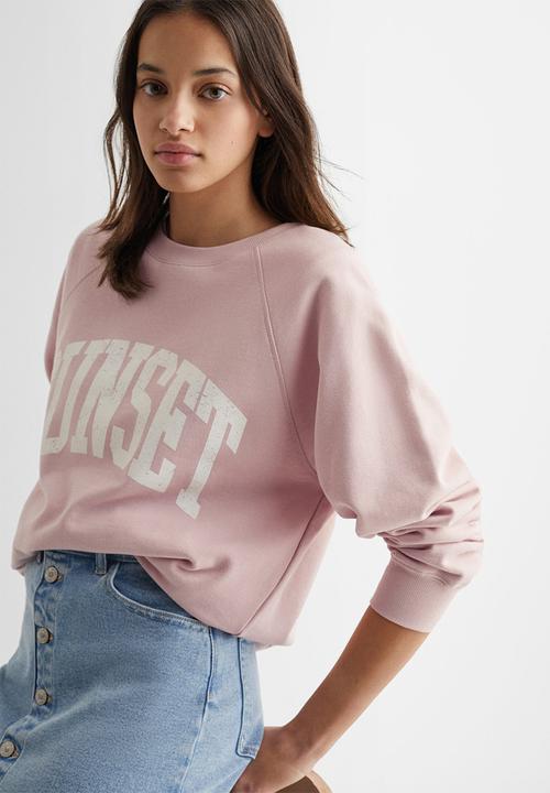 MANGO - Sweatshirt sunset - ligth pink
