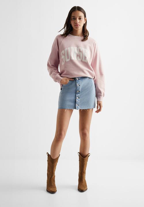 MANGO - Sweatshirt sunset - ligth pink