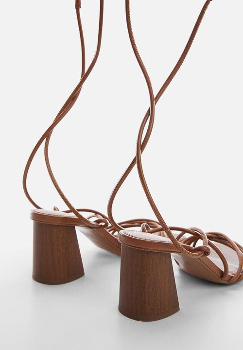 MANGO - Quad heel - medium brown