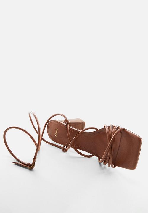 MANGO - Quad heel - medium brown