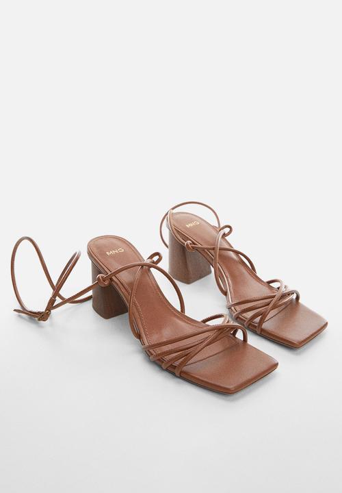 MANGO - Quad heel - medium brown