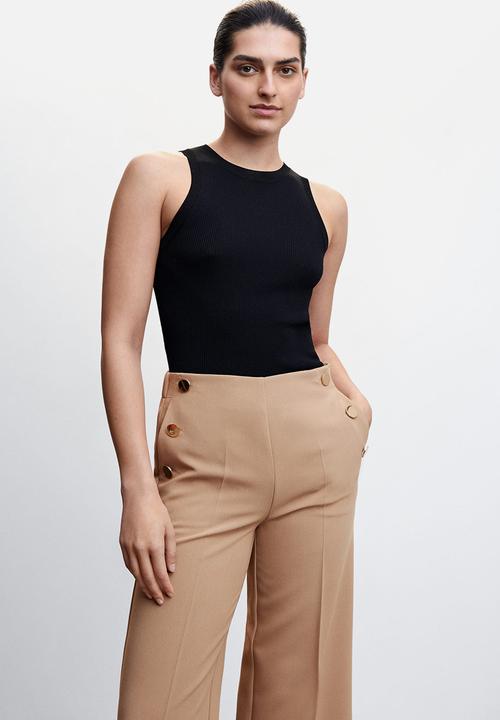MANGO - Trousers dorado2 - medium brown