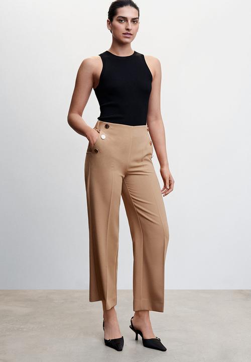 MANGO - Trousers dorado2 - medium brown