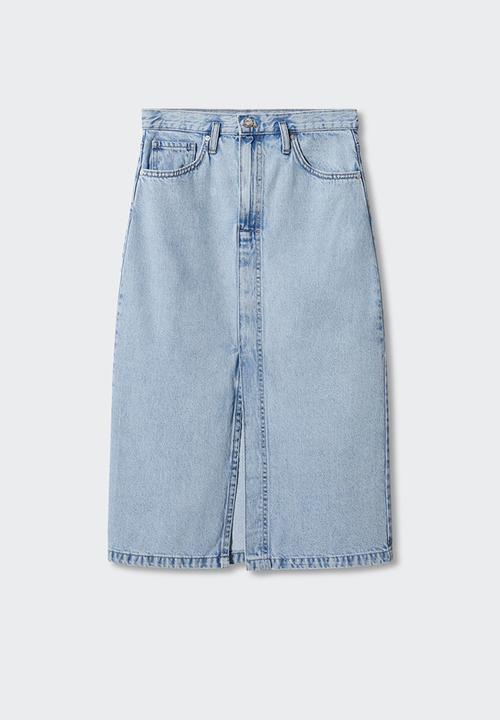 MANGO - Skirt soleil - open blue