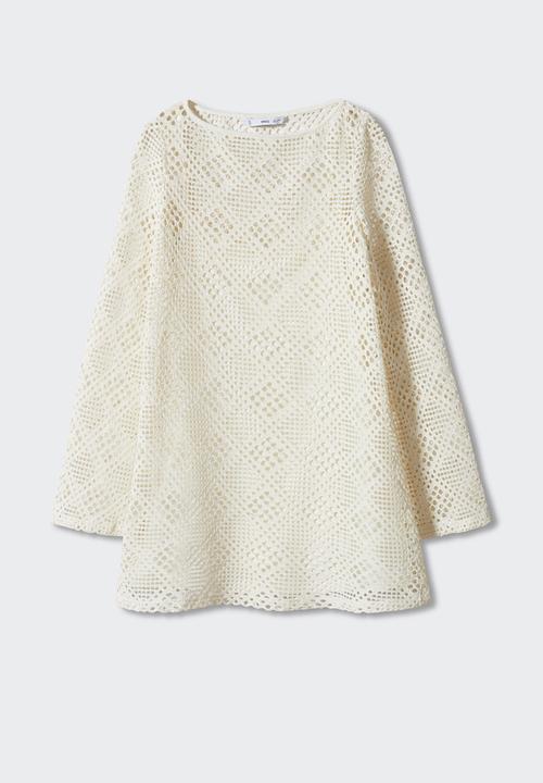 MANGO - Dress sandrita - light beige