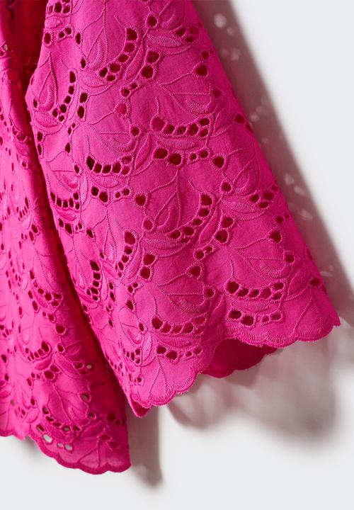 MANGO - Shirt aperol - bright pink