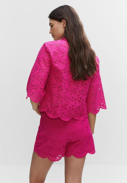 MANGO - Shirt aperol - bright pink