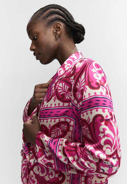 MANGO - Plus shirt pinkie - bright pink