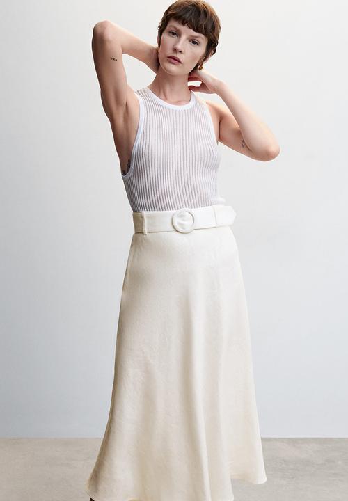 MANGO - Skirt gala - white