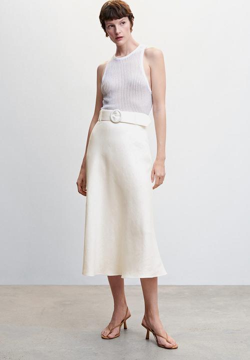 MANGO - Skirt gala - white