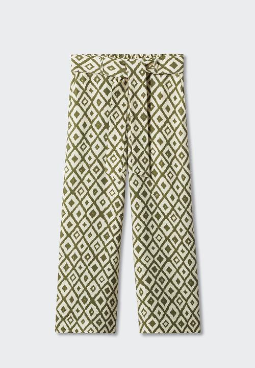 MANGO - Trousers plumas - light beige