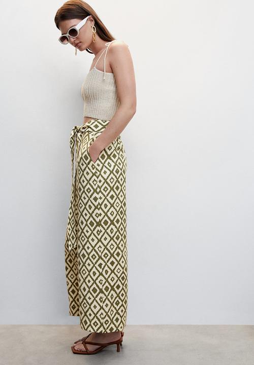 MANGO - Trousers plumas - light beige