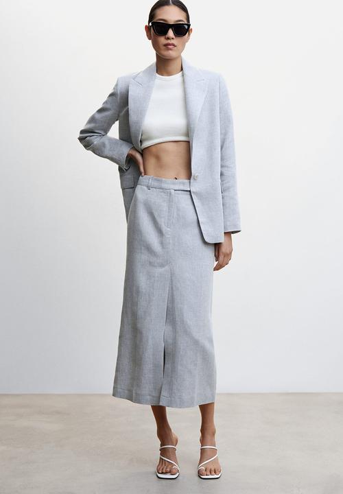 MANGO - Skirt helio - blue