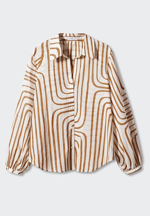 MANGO - Shirt samsara - light beige