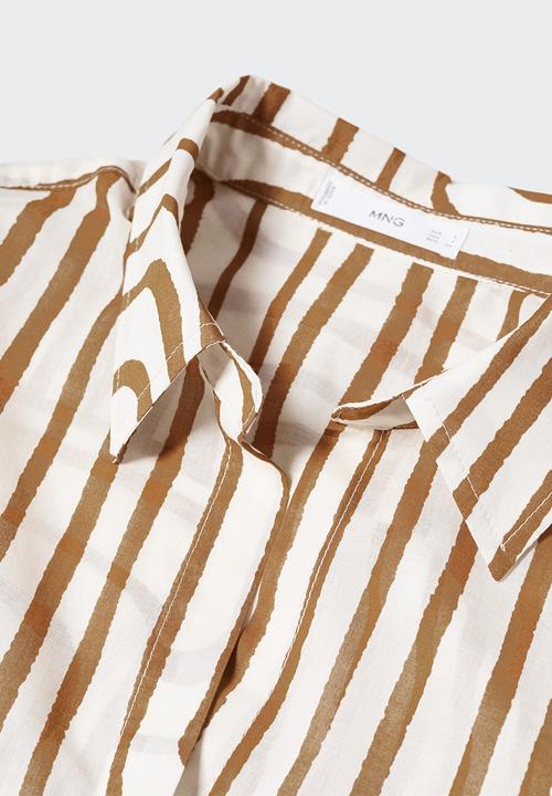 MANGO - Shirt samsara - light beige