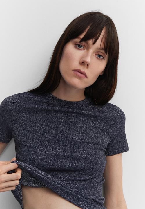 MANGO - T-shirt malibu - dark grey