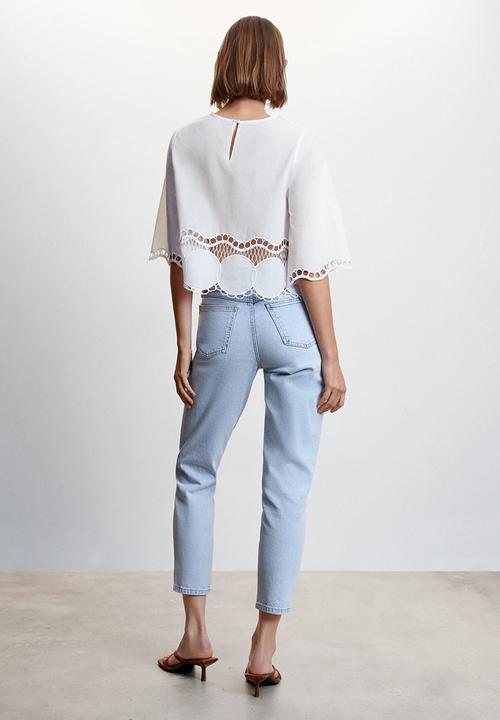 MANGO - Blouse sun - white