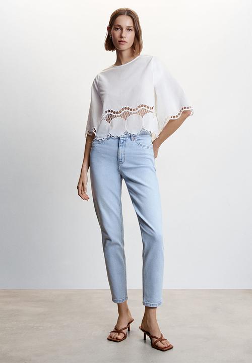 MANGO - Blouse sun - white