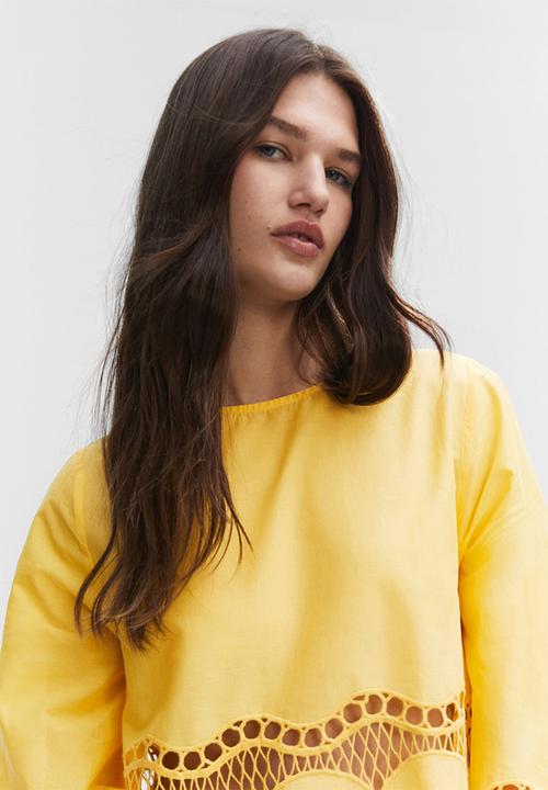 MANGO - Blouse sun - yellow
