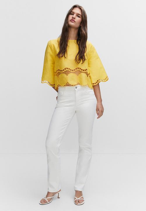 MANGO - Blouse sun - yellow