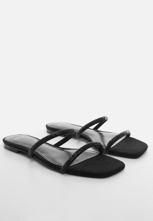 MANGO - Funky sandal - black