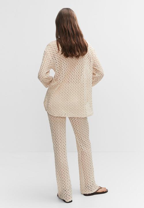 MANGO - Shirt elena - light beige