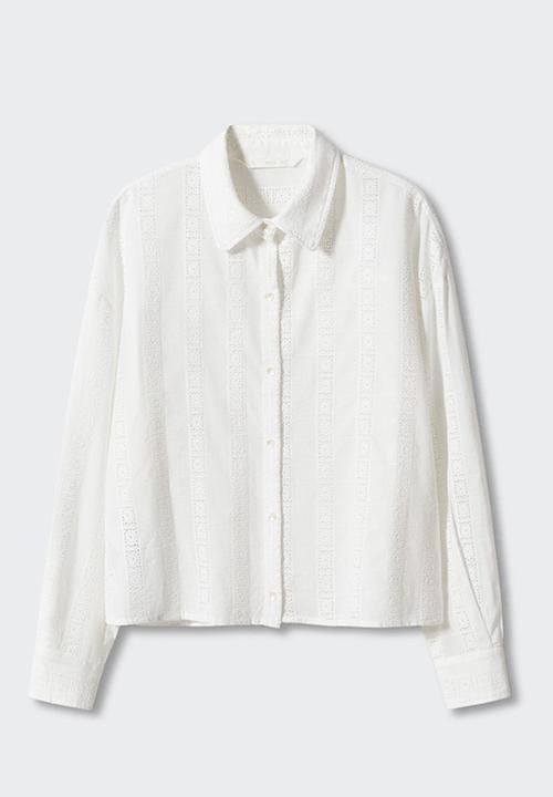 MANGO - Shirt bombai - natural