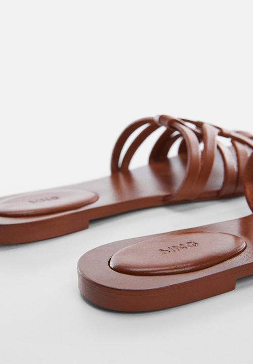 MANGO - Pisca sandal - medium brown