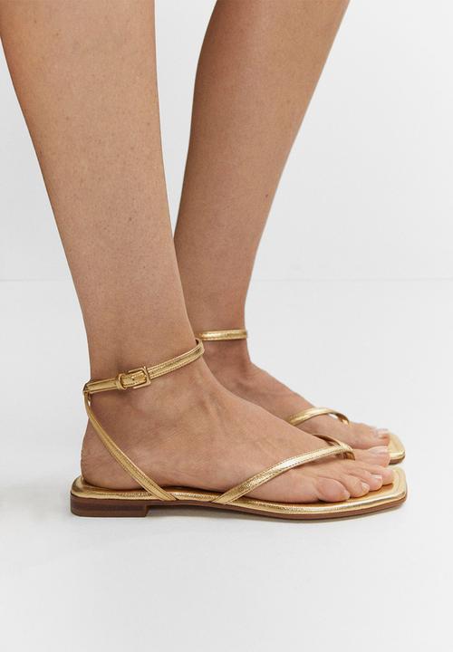 MANGO - March sandal - gold