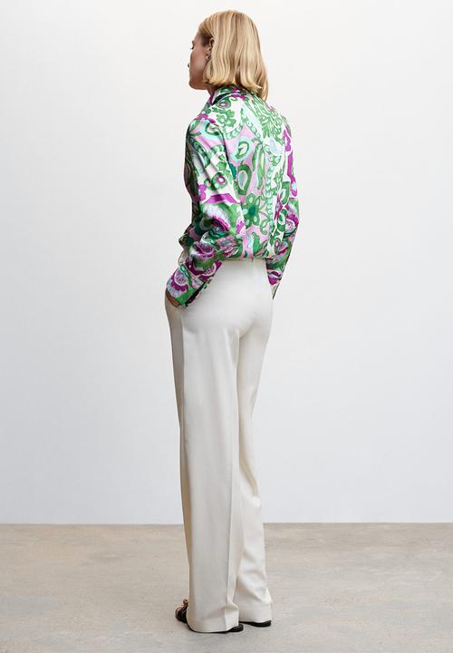 MANGO - Shirt sandy - green