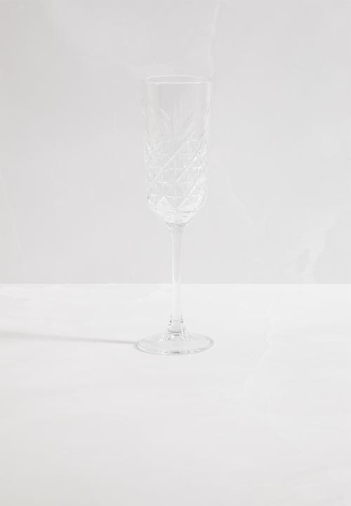 Sixth Floor - Timeless Champagne Flute Set of 4 - Crysta