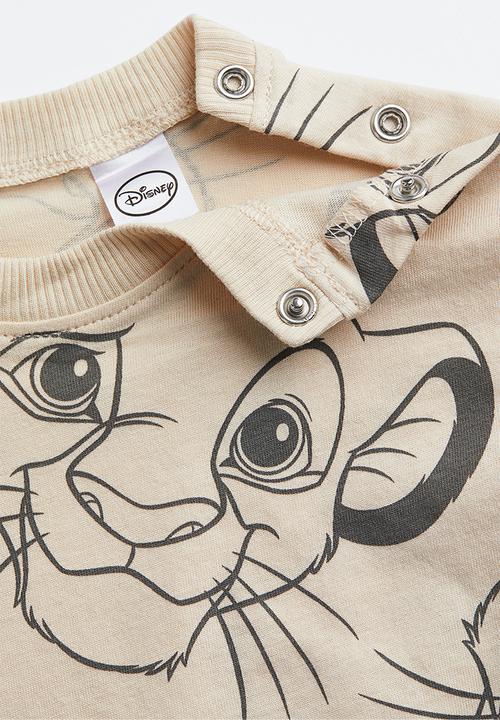 H&M - 2-piece printed set - grey/the lion king 