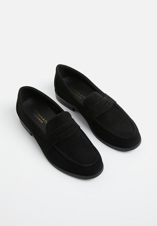 PC - Crouch slip on - black suede
