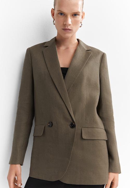 MANGO - Blazer paula - khaki