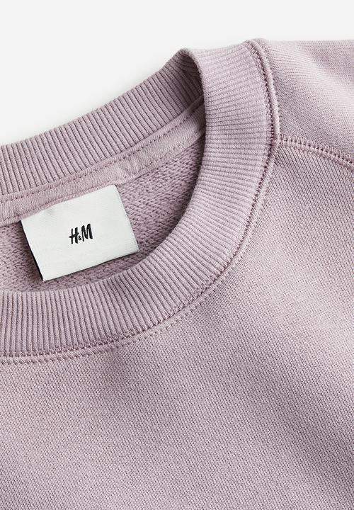 H&M - Oversized fit cotton sweatshirt - purple