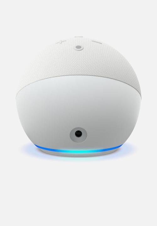 Amazon - Echo dot 5th gen with clock - glacier white