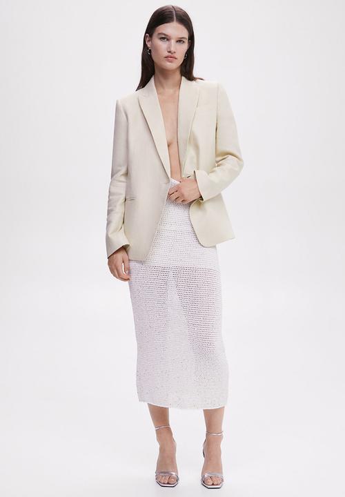 MANGO - Blazer aurora - light pastel beige