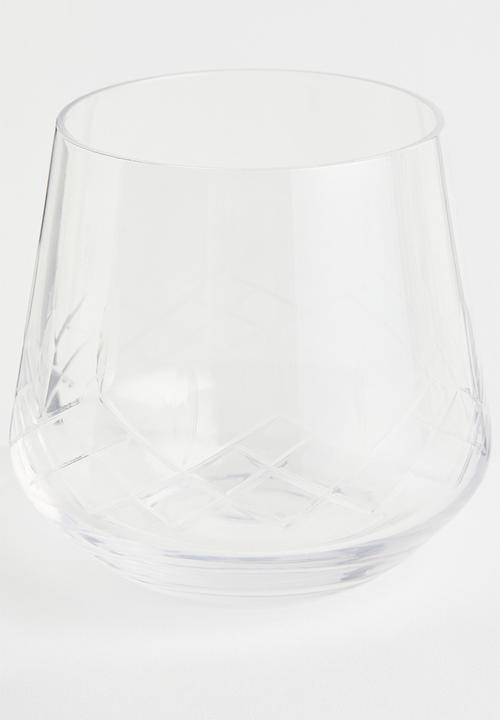 H&M - Tumbler - clear glass