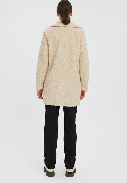 Vero Moda - Kylie teddy coat - oatmeal