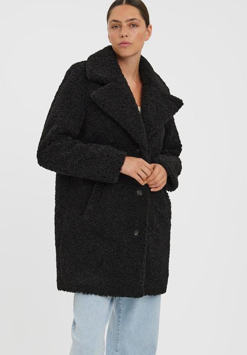 Vero Moda - Kylie teddy coat - black
