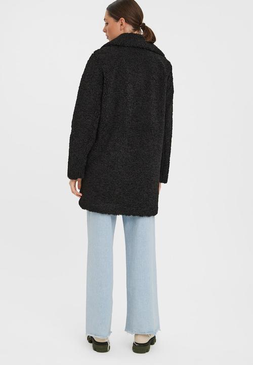 Vero Moda - Kylie teddy coat - black